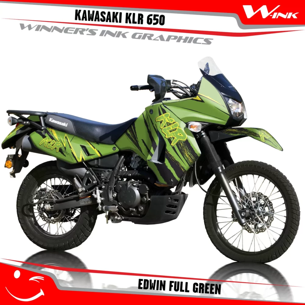Kawasaki-KLR-650-2008-2009-2010-2011-2012-2013-2014-2015-2016-2017-2018-graphics-kit-and-decals-Edwin-Full-Green