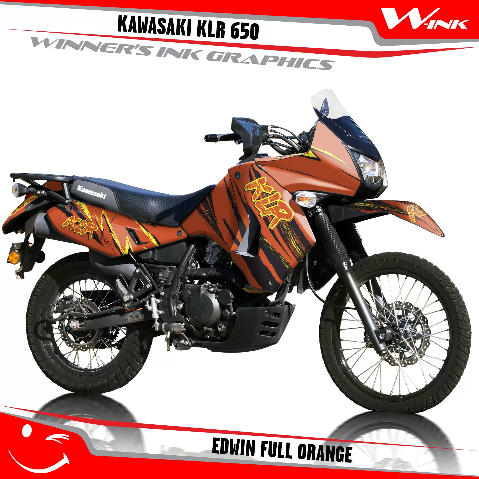 Kawasaki-KLR-650-2008-2009-2010-2011-2012-2013-2014-2015-2016-2017-2018-graphics-kit-and-decals-Edwin-Full-Orange