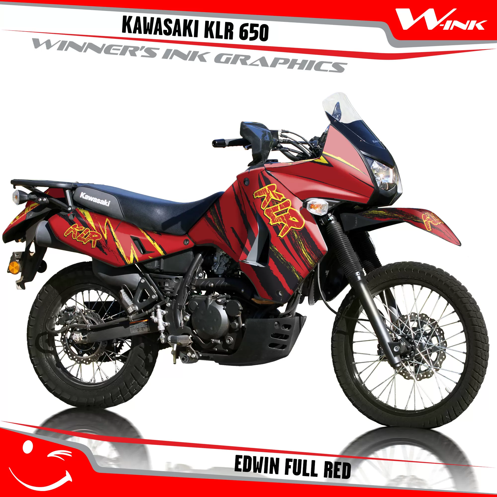 Kawasaki-KLR-650-2008-2009-2010-2011-2012-2013-2014-2015-2016-2017-2018-graphics-kit-and-decals-Edwin-Full-Red