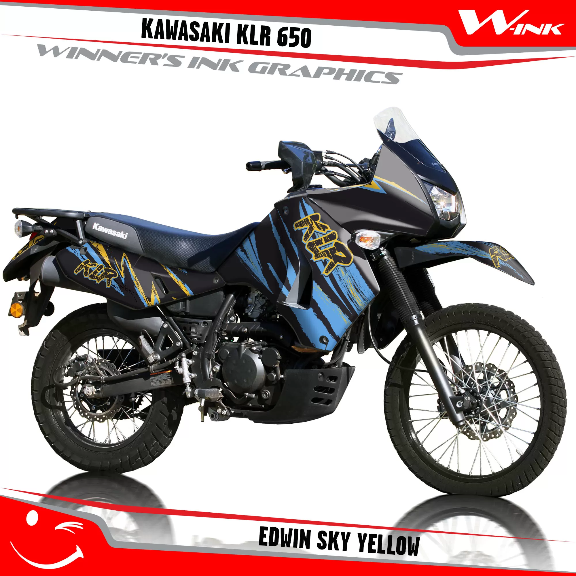 Kawasaki-KLR-650-2008-2009-2010-2011-2012-2013-2014-2015-2016-2017-2018-graphics-kit-and-decals-Edwin-Sky-Yellow