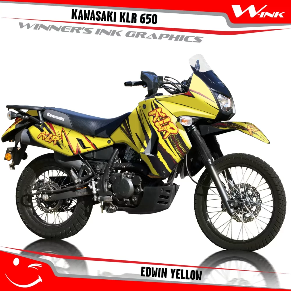 Kawasaki-KLR-650-2008-2009-2010-2011-2012-2013-2014-2015-2016-2017-2018-graphics-kit-and-decals-Edwin-Yellow