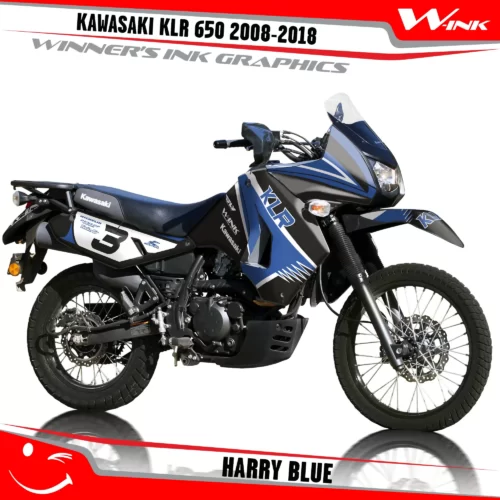 Kawasaki-KLR-650-2008-2009-2010-2011-2012-2013-2014-2015-2016-2017-2018-graphics-kit-and-decals-Harry-Black-Blue