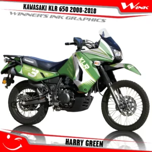 Kawasaki-KLR-650-2008-2009-2010-2011-2012-2013-2014-2015-2016-2017-2018-graphics-kit-and-decals-Harry-Colourful-White-Green