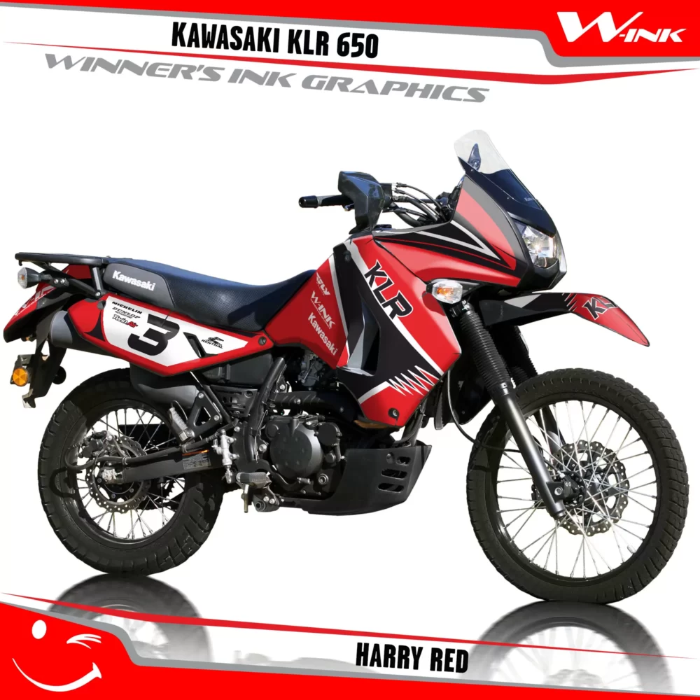 Kawasaki-KLR-650-2008-2009-2010-2011-2012-2013-2014-2015-2016-2017-2018-graphics-kit-and-decals-Harry-Red