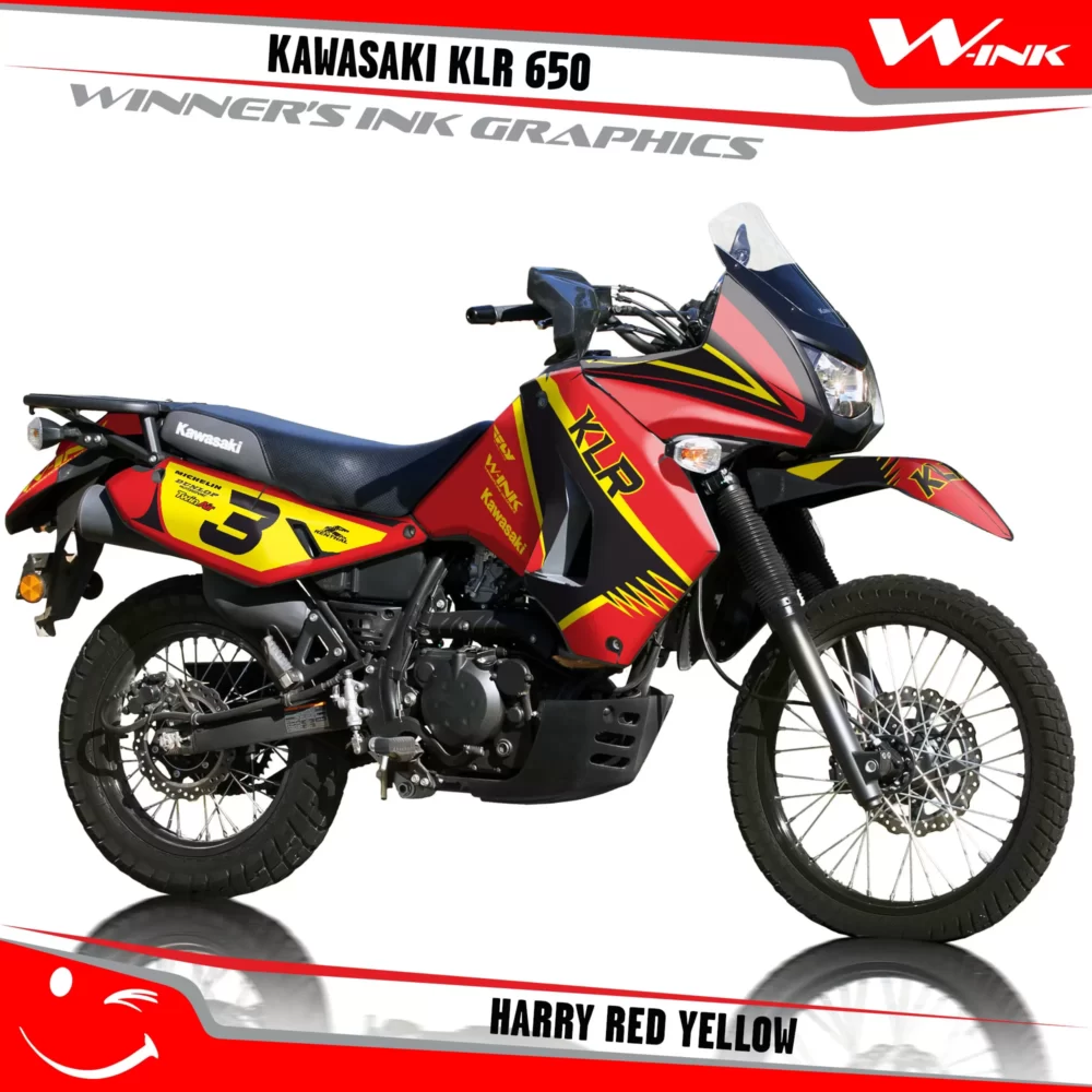 Kawasaki-KLR-650-2008-2009-2010-2011-2012-2013-2014-2015-2016-2017-2018-graphics-kit-and-decals-Harry-Red-Yellow