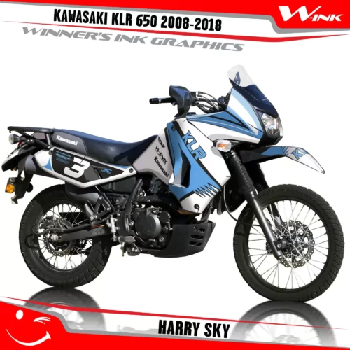 Kawasaki-KLR-650-2008-2009-2010-2011-2012-2013-2014-2015-2016-2017-2018-graphics-kit-and-decals-Harry-White-Sky