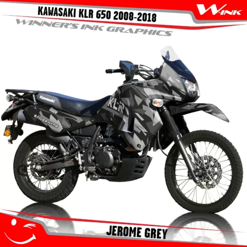 Kawasaki-KLR-650-2008-2009-2010-2011-2012-2013-2014-2015-2016-2017-2018-graphics-kit-and-decals-Jerome-Grey