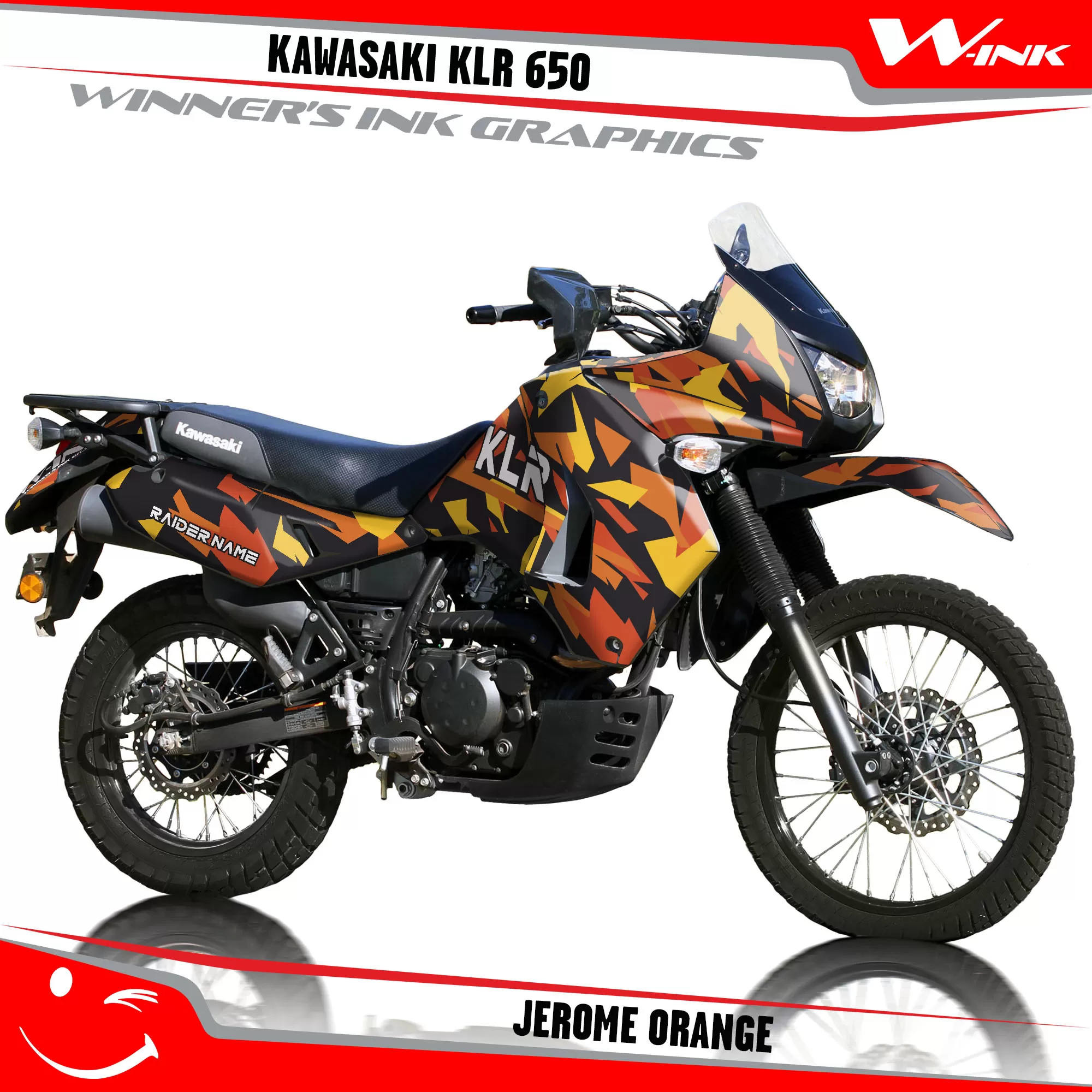 Kawasaki-KLR-650-2008-2009-2010-2011-2012-2013-2014-2015-2016-2017-2018-graphics-kit-and-decals-Jerome-Orange