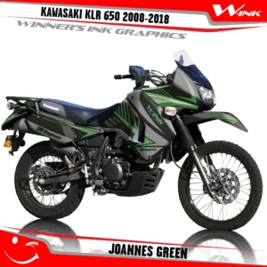 Kawasaki-KLR-650-2008-2009-2010-2011-2012-2013-2014-2015-2016-2017-2018-graphics-kit-and-decals-Joannes-Black-Green