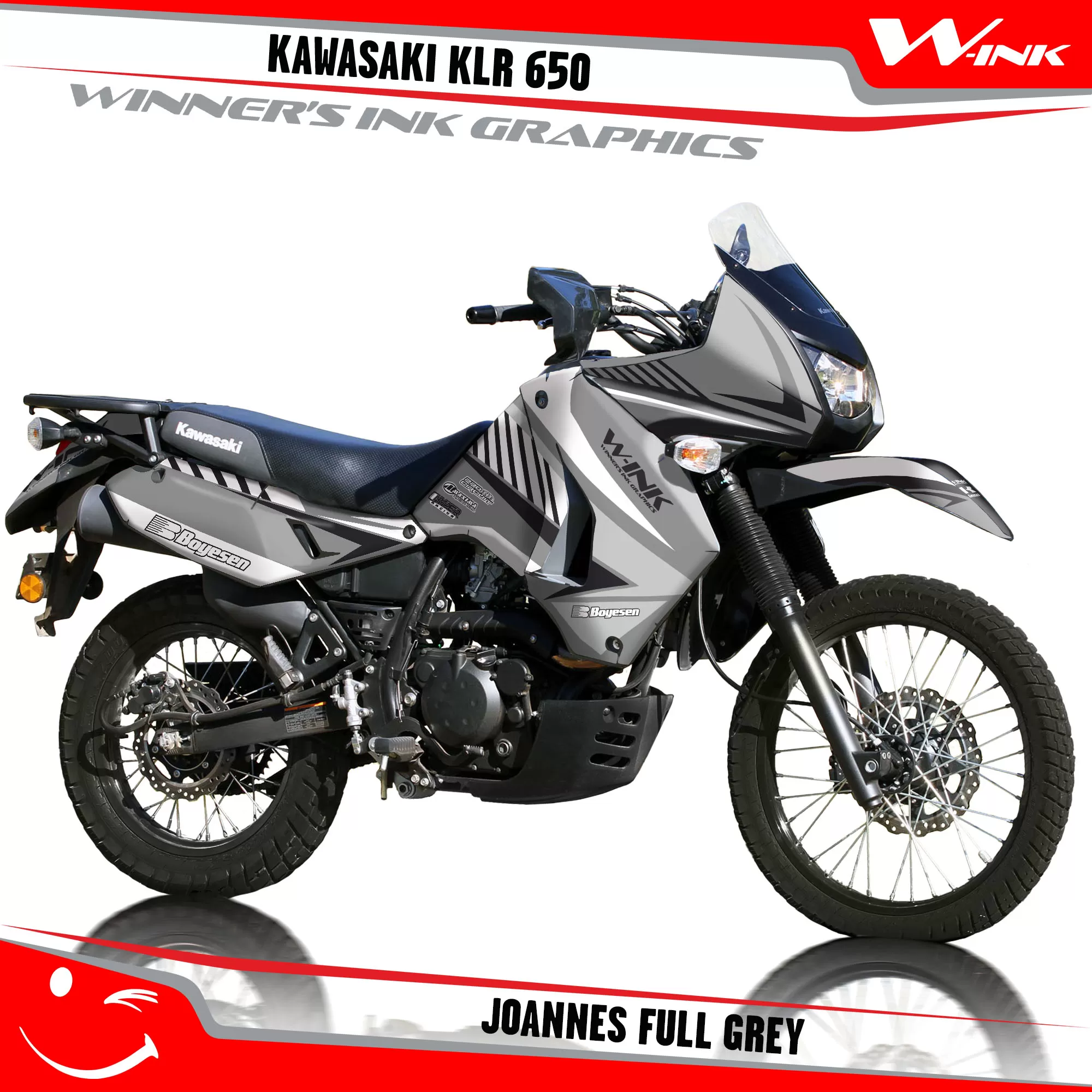 Kawasaki-KLR-650-2008-2009-2010-2011-2012-2013-2014-2015-2016-2017-2018-graphics-kit-and-decals-Joannes-Full-Grey