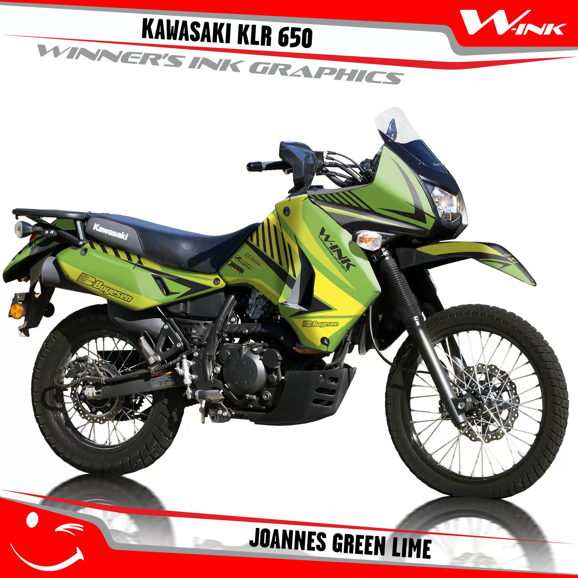 Kawasaki-KLR-650-2008-2009-2010-2011-2012-2013-2014-2015-2016-2017-2018-graphics-kit-and-decals-Joannes-Green-Lime