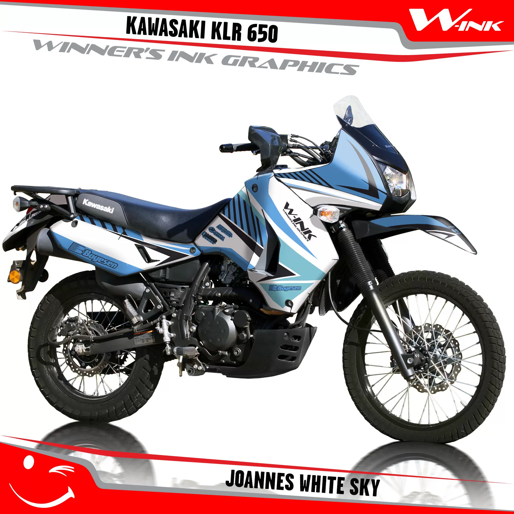 Kawasaki-KLR-650-2008-2009-2010-2011-2012-2013-2014-2015-2016-2017-2018-graphics-kit-and-decals-Joannes-White-Sky