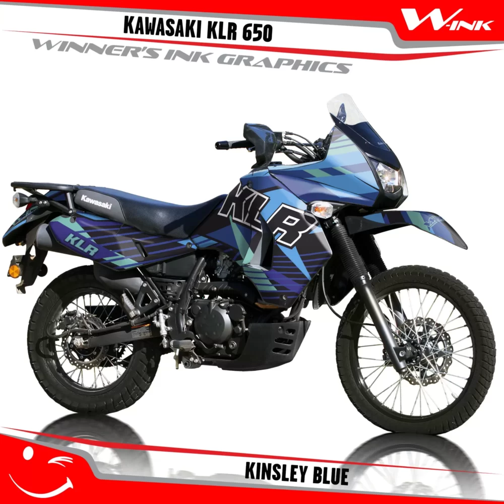 Kawasaki-KLR-650-2008-2009-2010-2011-2012-2013-2014-2015-2016-2017-2018-graphics-kit-and-decals-Kinsley-Blue