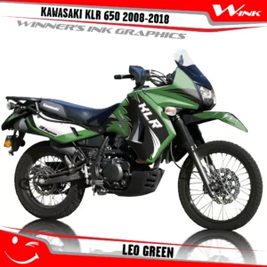 Kawasaki-KLR-650-2008-2009-2010-2011-2012-2013-2014-2015-2016-2017-2018-graphics-kit-and-decals-Leo-Black-Green