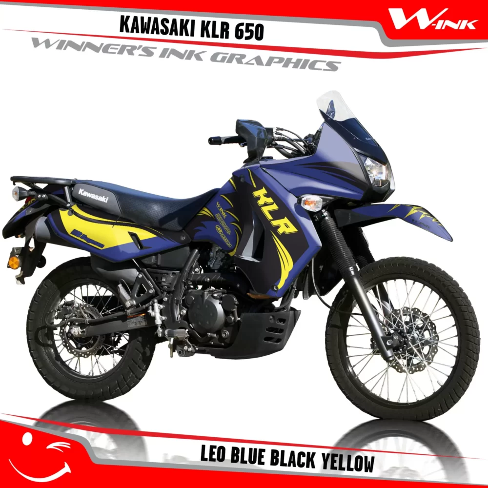 Kawasaki-KLR-650-2008-2009-2010-2011-2012-2013-2014-2015-2016-2017-2018-graphics-kit-and-decals-Leo-Blue-Black-Yellow