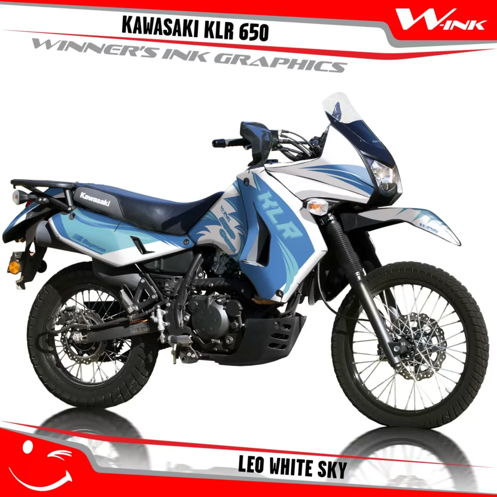 Kawasaki-KLR-650-2008-2009-2010-2011-2012-2013-2014-2015-2016-2017-2018-graphics-kit-and-decals-Leo-White-Sky