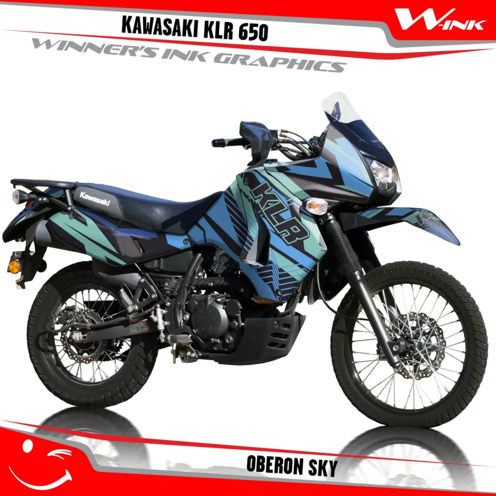 Kawasaki-KLR-650-2008-2009-2010-2011-2012-2013-2014-2015-2016-2017-2018-graphics-kit-and-decals-Oberon-Sky