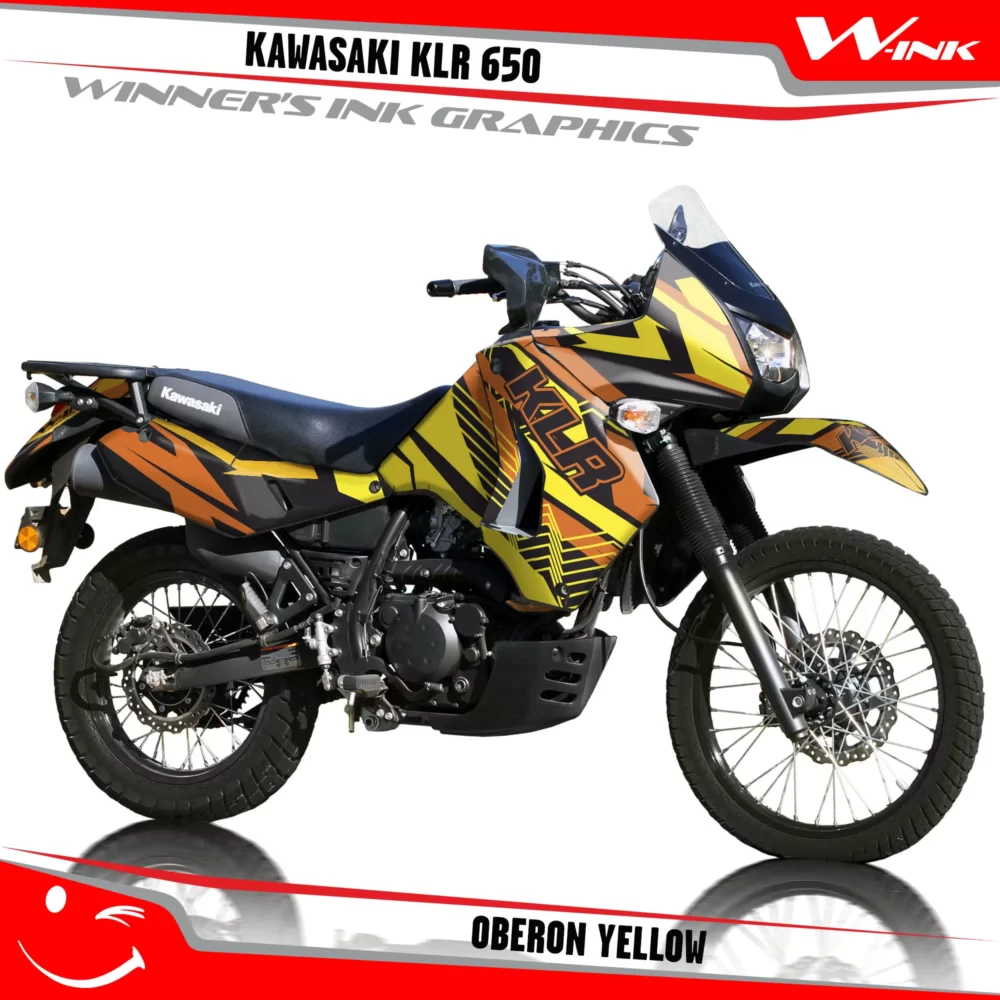 Kawasaki-KLR-650-2008-2009-2010-2011-2012-2013-2014-2015-2016-2017-2018-graphics-kit-and-decals-Oberon-Yellow
