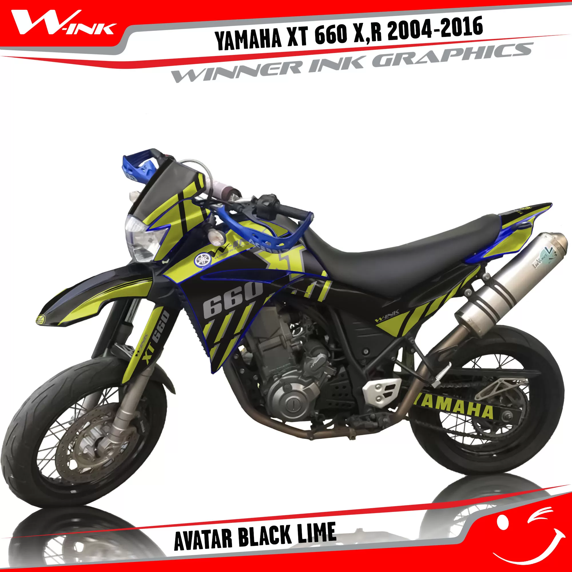 Yamaha-XT660X-2004-2005-2006-2007-2013 2014 2015 2016-graphics-kit-and-decals-Avatar-Black-Lime