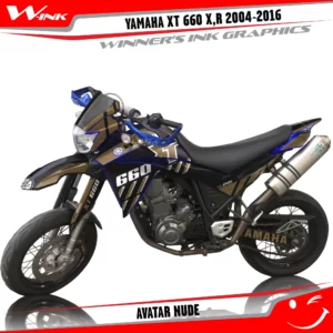 Yamaha-XT660X-2004-2005-2006-2007-2013 2014 2015 2016-graphics-kit-and-decals-Avatar-Black-Nude