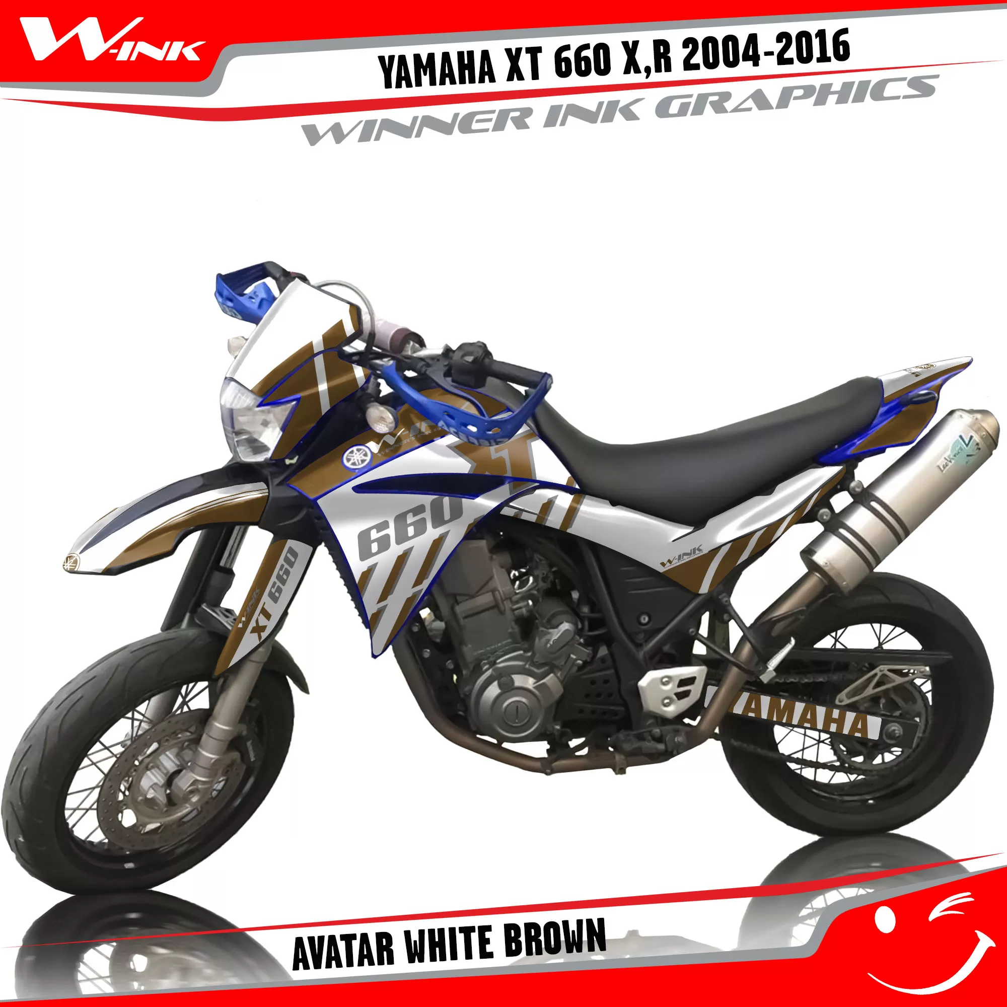 Yamaha-XT660X-2004-2005-2006-2007-2013 2014 2015 2016-graphics-kit-and-decals-Avatar-White-Brown