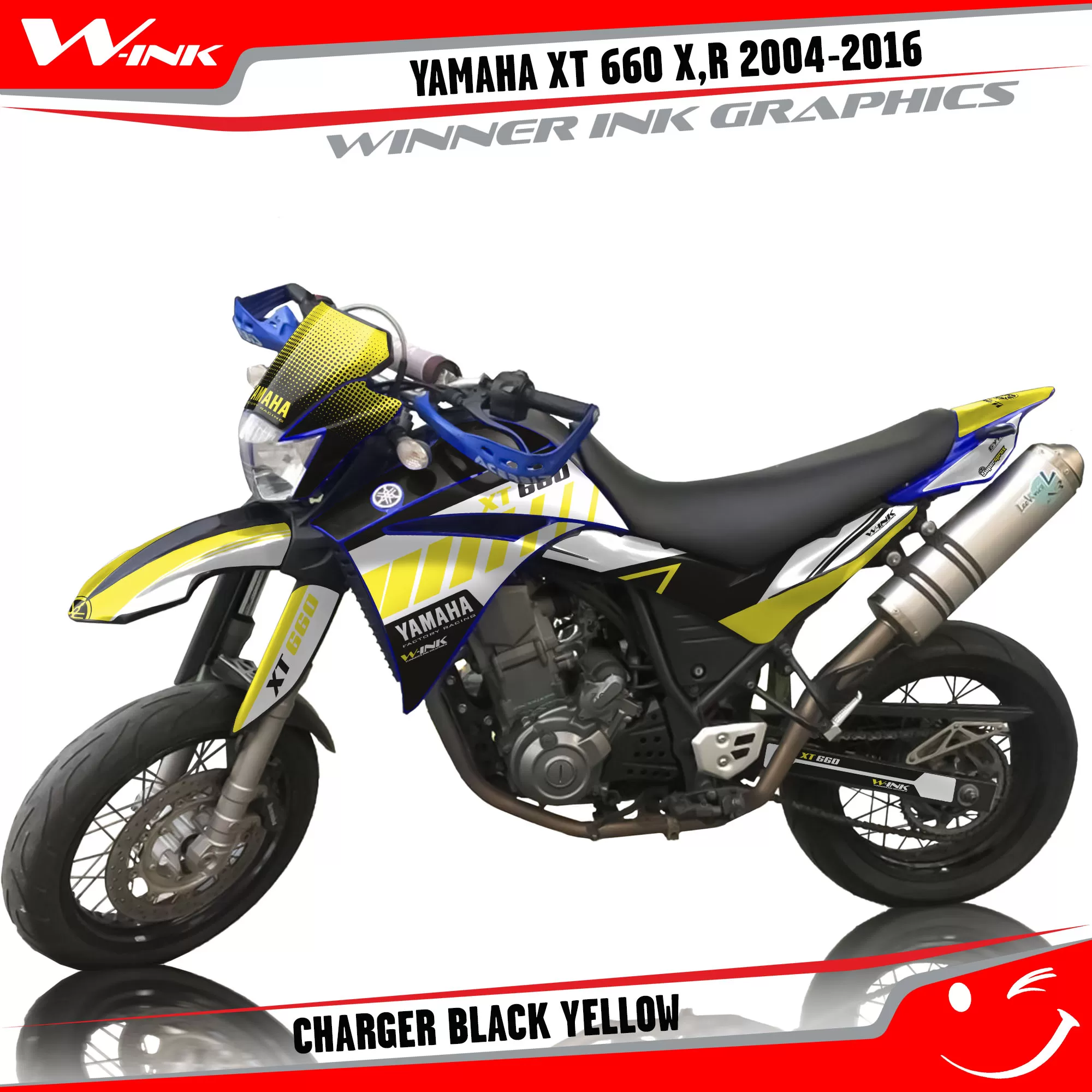 Yamaha-XT660X-2004-2005-2006-2007-2013 2014 2015 2016-graphics-kit-and-decals-Charger-Black-Yellow