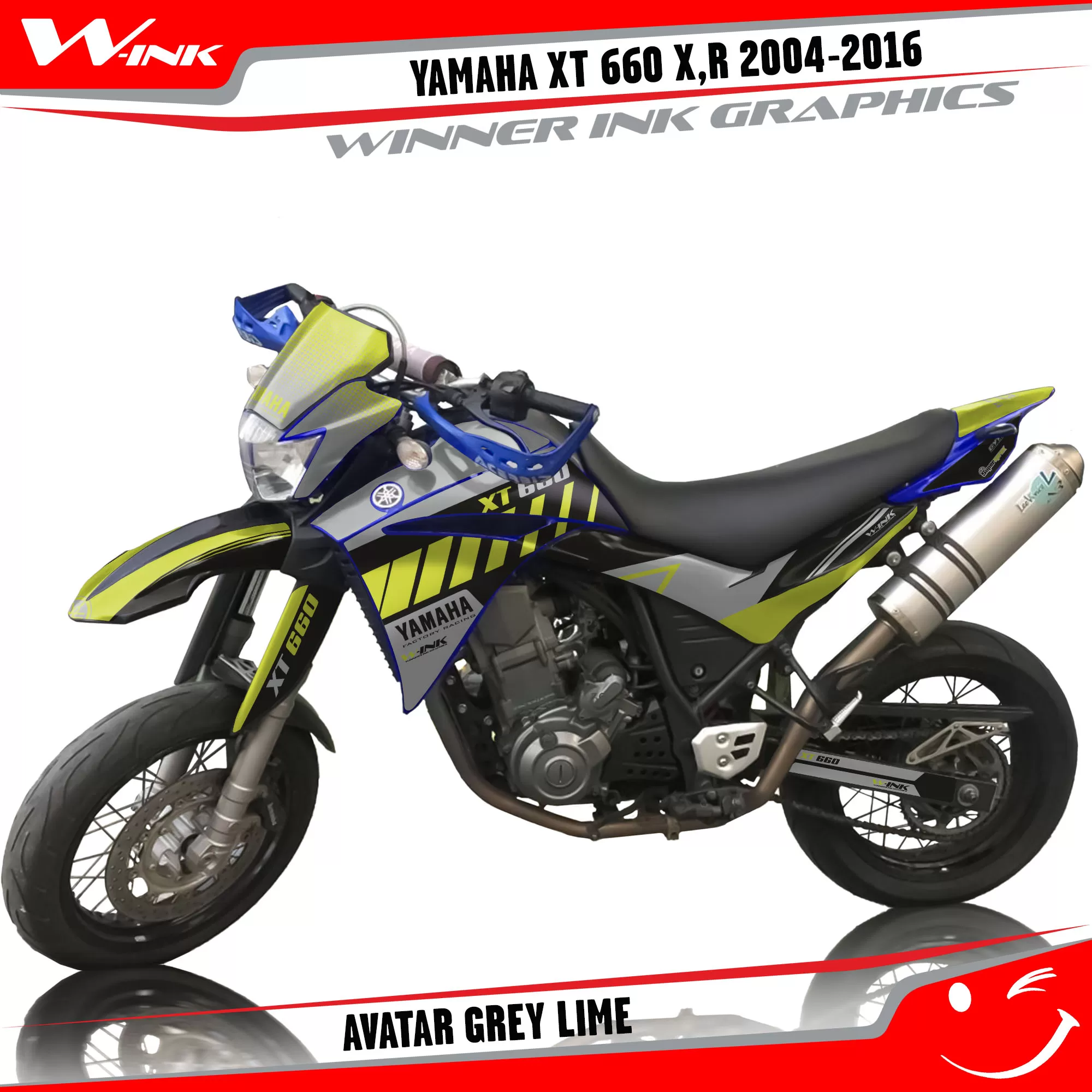 Yamaha-XT660X-2004-2005-2006-2007-2013 2014 2015 2016-graphics-kit-and-decals-Charger-Grey-Lime