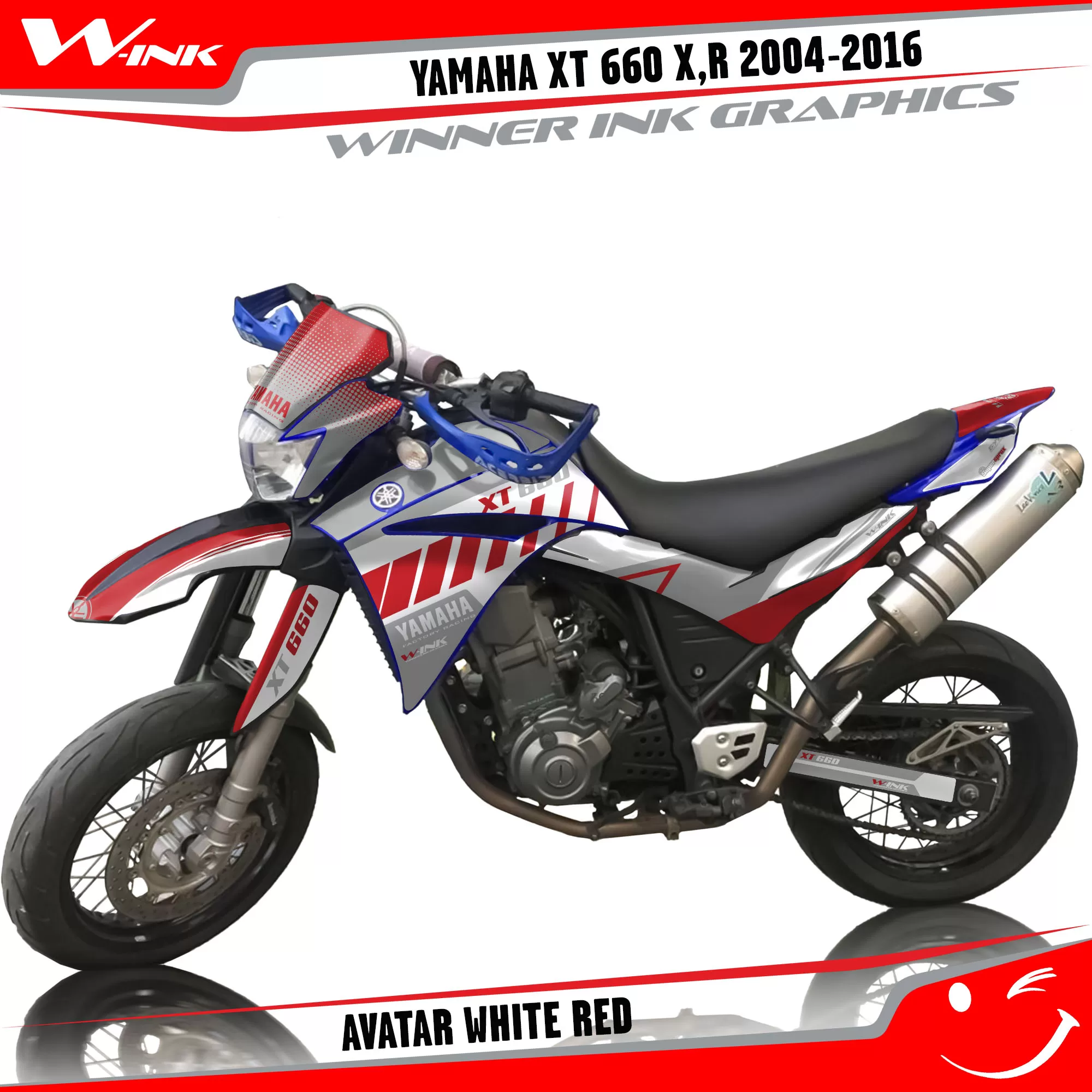 Yamaha-XT660X-2004-2005-2006-2007-2013 2014 2015 2016-graphics-kit-and-decals-Charger-White-Red
