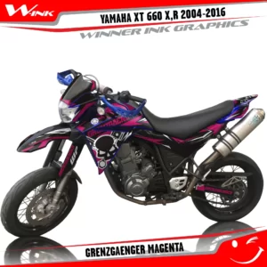 Yamaha-XT660X-2004-2005-2006-2007-2013 2014 2015 2016-graphics-kit-and-decals-Grenzgaenger-Black-Magenta