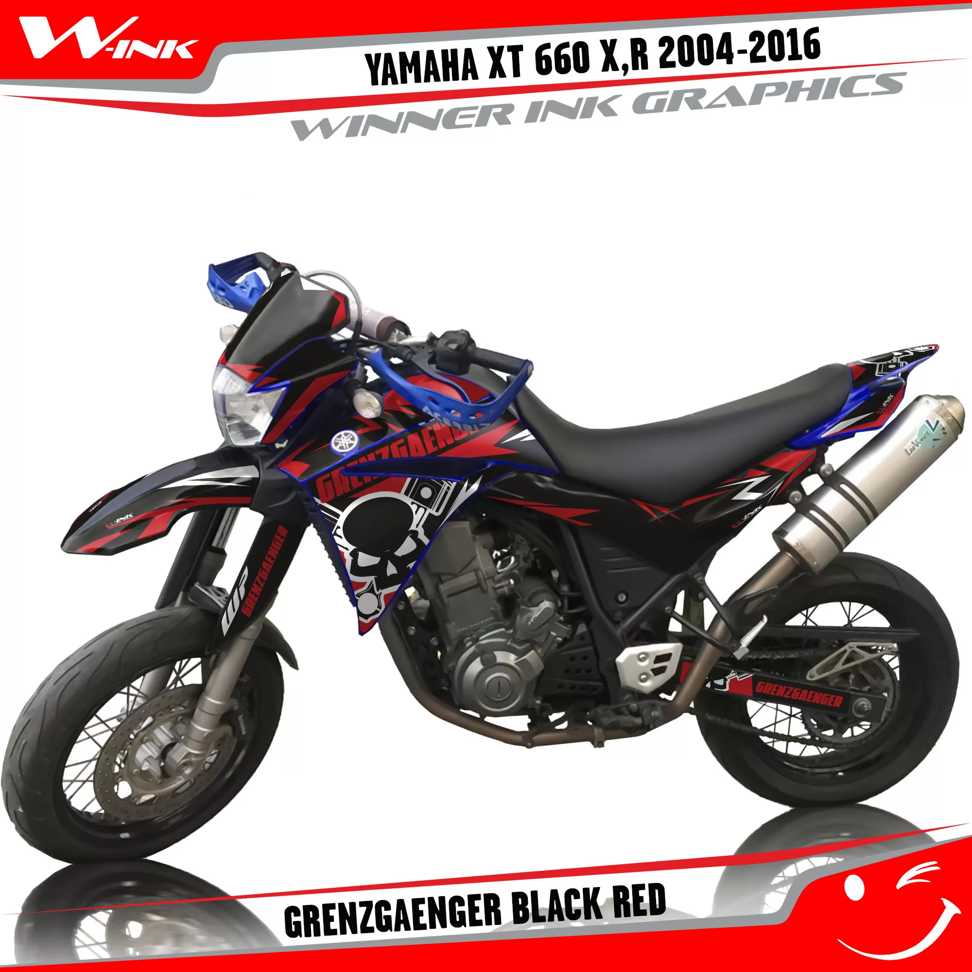 Yamaha-XT660X-2004-2005-2006-2007-2013 2014 2015 2016-graphics-kit-and-decals-Grenzgaenger-Black-Red