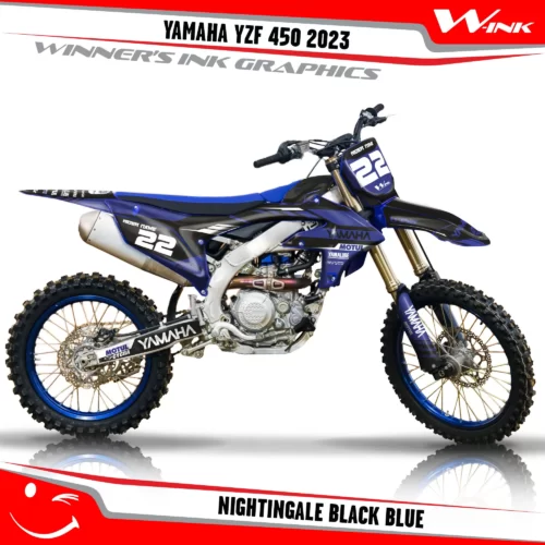 Yamaha-YZF-450-2023-graphics-kit-and-decals-with-design-Nightingale-Black-Blue