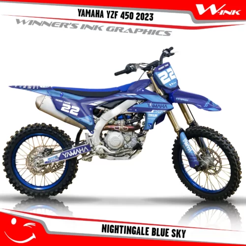 Yamaha-YZF-450-2023-graphics-kit-and-decals-with-design-Nightingale-Blue-Sky