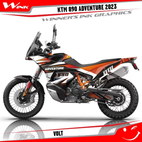Adventure-890-2023-graphics-kit-and-decals-with-design-Volt