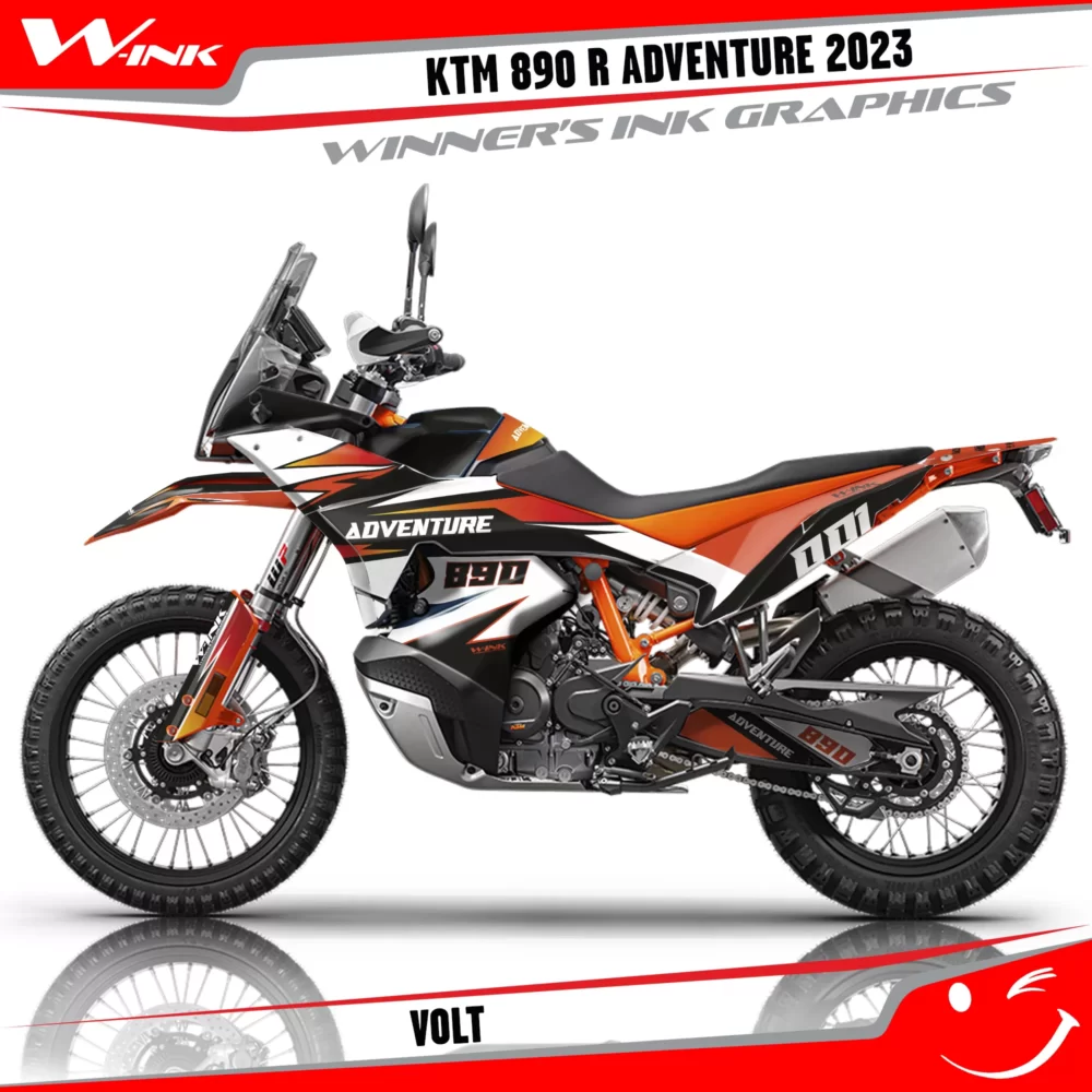 Adventure-890-R-2023-graphics-kit-and-decals-with-design-Volt