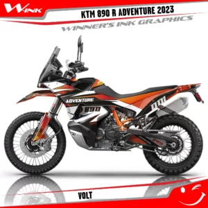 Adventure-890-R-2023-graphics-kit-and-decals-with-design-Volt
