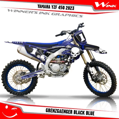 Yamaha-YZF-450-2023-graphics-kit-and-decals-with-design-Grenzgaenger-Black-Blue