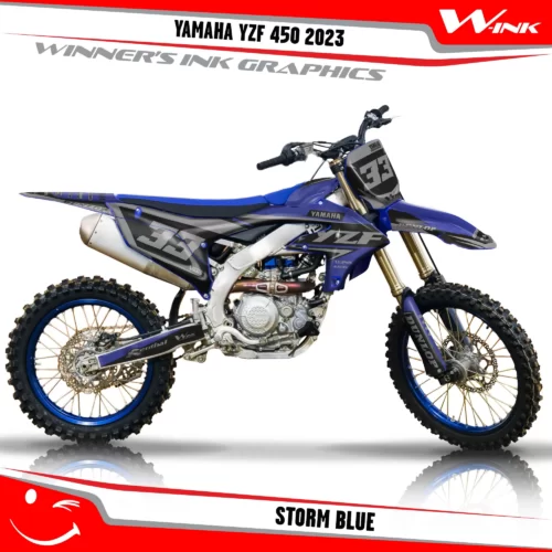 Yamaha-YZF-450-2023-graphics-kit-and-decals-with-design-Storm-Blue
