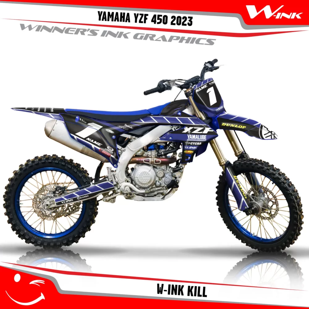 Yamaha-YZF-450-2023-graphics-kit-and-decals-with-design-W-ink-Kill