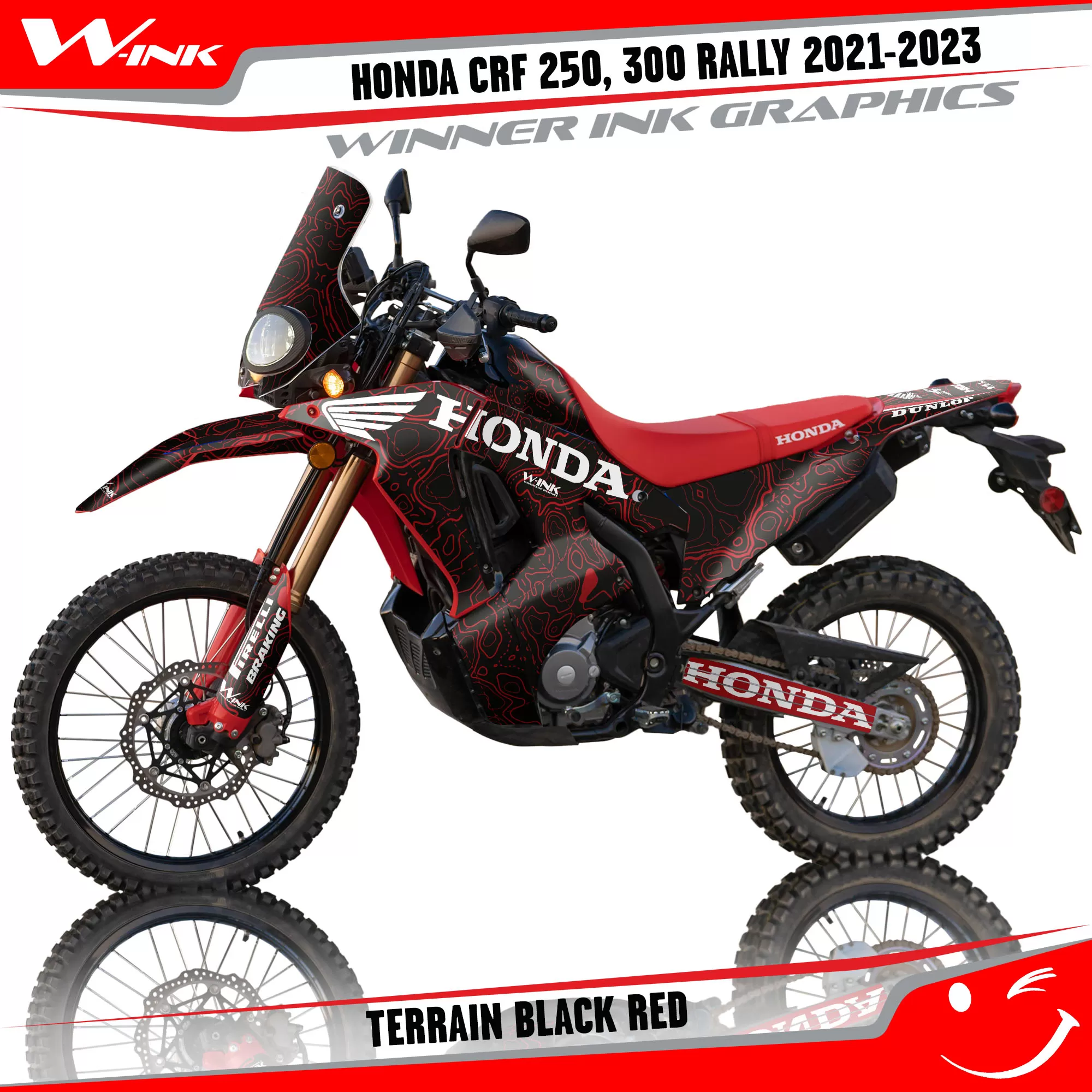 Stickers for Honda CRF 250 300 Rally 2021 2023 Terrain