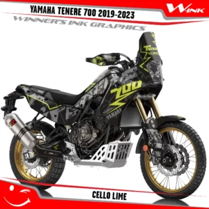 Yamaha-Tenere-700-2019-2020-2021-2022-2023-graphics-kit-and-decals-with-desing-Cello-Lime