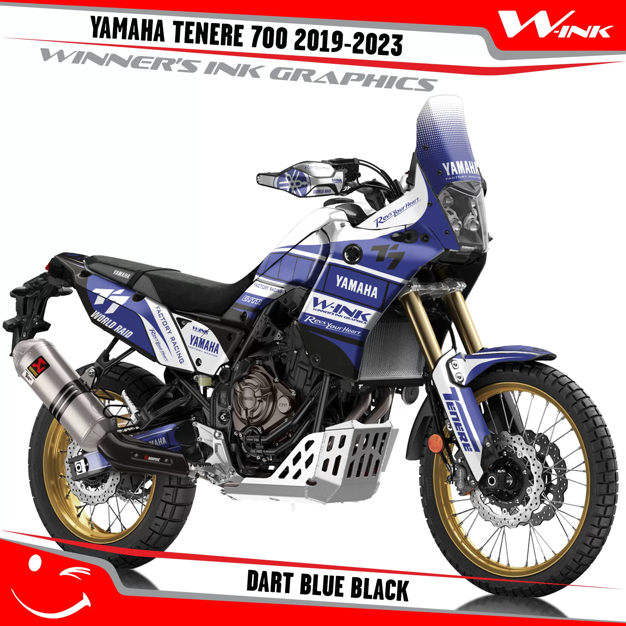 Yamaha-Tenere-700-2019-2020-2021-2022-2023-graphics-kit-and-decals-with-desing-Dart-Blue-Black