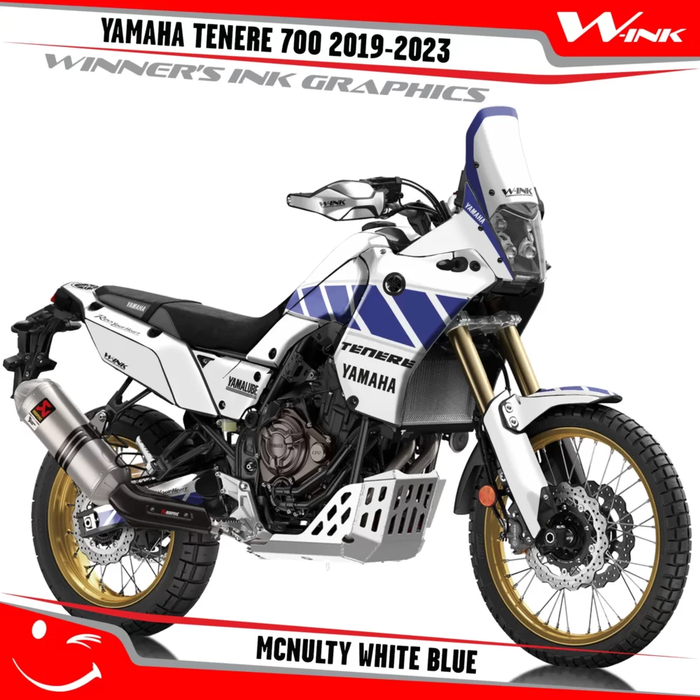 Yamaha-Tenere-700-2019-2020-2021-2022-2023-graphics-kit-and-decals-with-desing-McNulty-White-Blue