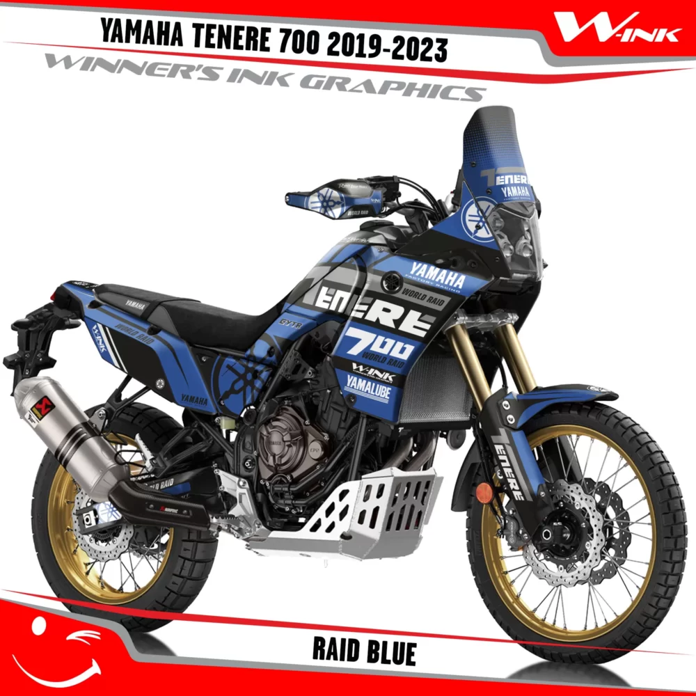 Yamaha-Tenere-700-2019-2020-2021-2022-2023-graphics-kit-and-decals-with-desing-Raid-Blue