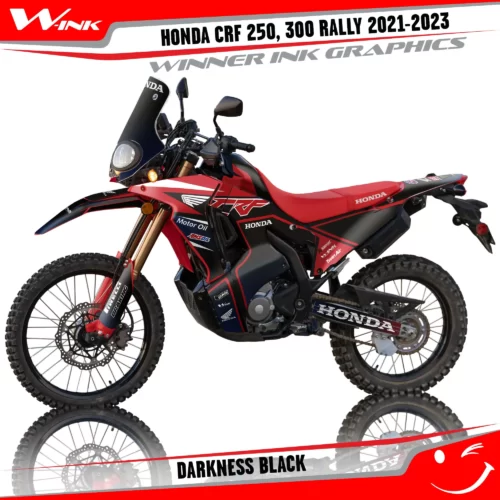 Honda-CRF-250-300-RALLY-2021-2022-2023-graphics-kit-and-decals-Darkness-Black