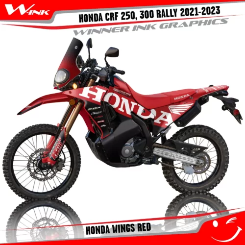 Honda-CRF-250-300-RALLY-2021-2022-2023-graphics-kit-and-decals-Honda-Wings-Red