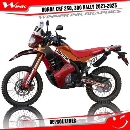 Honda-CRF-250-300-RALLY-2021-2022-2023-graphics-kit-and-decals-Repsol-Lines