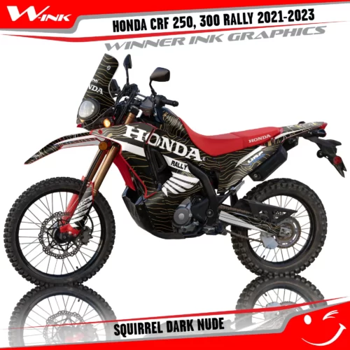 Honda-CRF-250-300-RALLY-2021-2022-2023-graphics-kit-and-decals-Squirrel-Dark-Nude