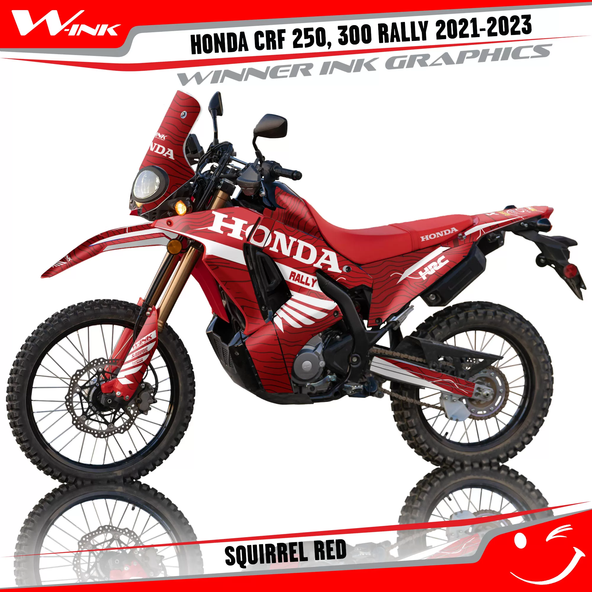Decoration kit for Honda CRF 250 300 Rally 2021-2023 Squirrel