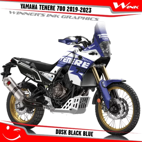 Yamaha-Tenere-700-2019-2020-2021-2022-2023-graphics-kit-and-decals-with-desing-Dusk-Black-Blue