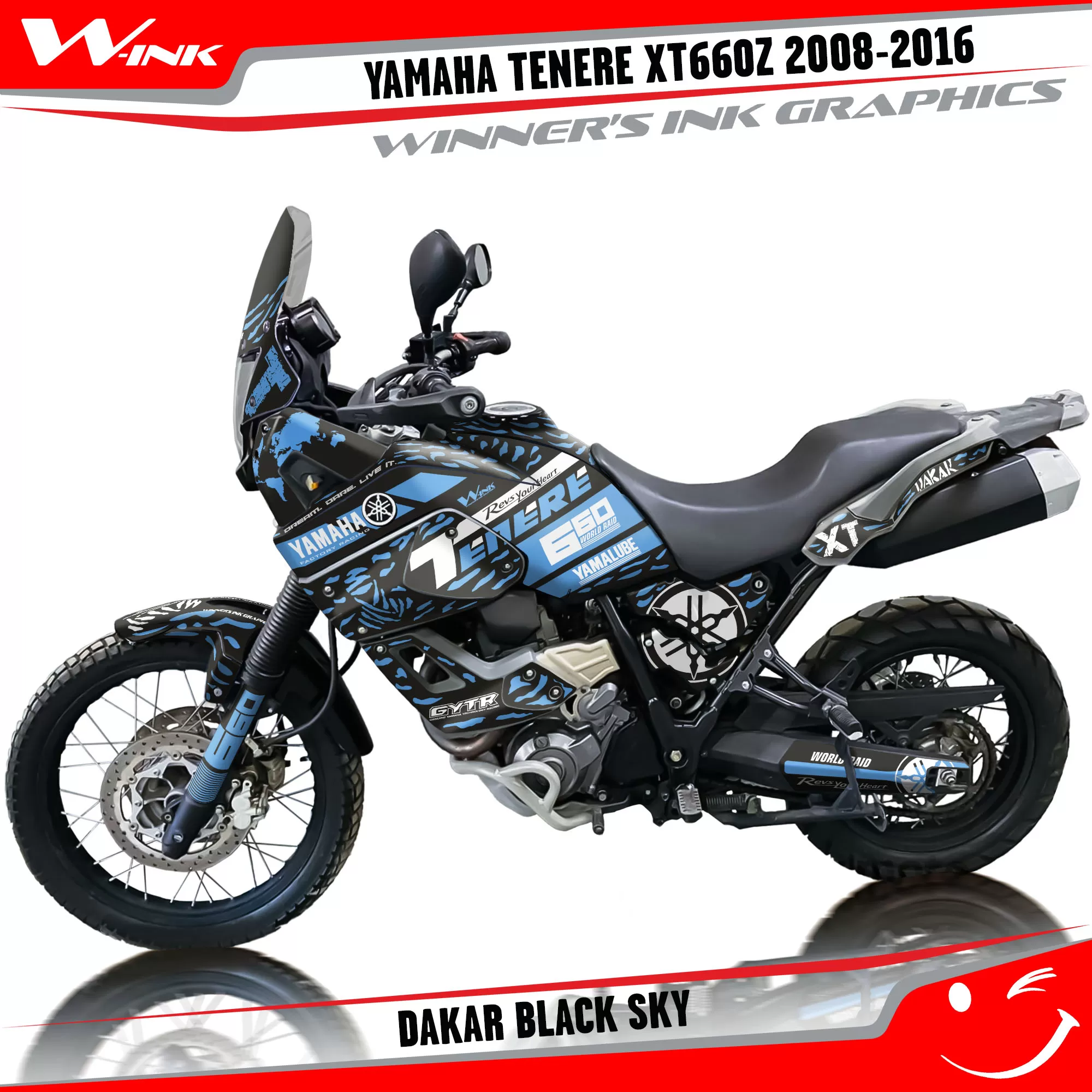 Deco pack for Yamaha Tenere XT660Z 2008-2016 Dakar